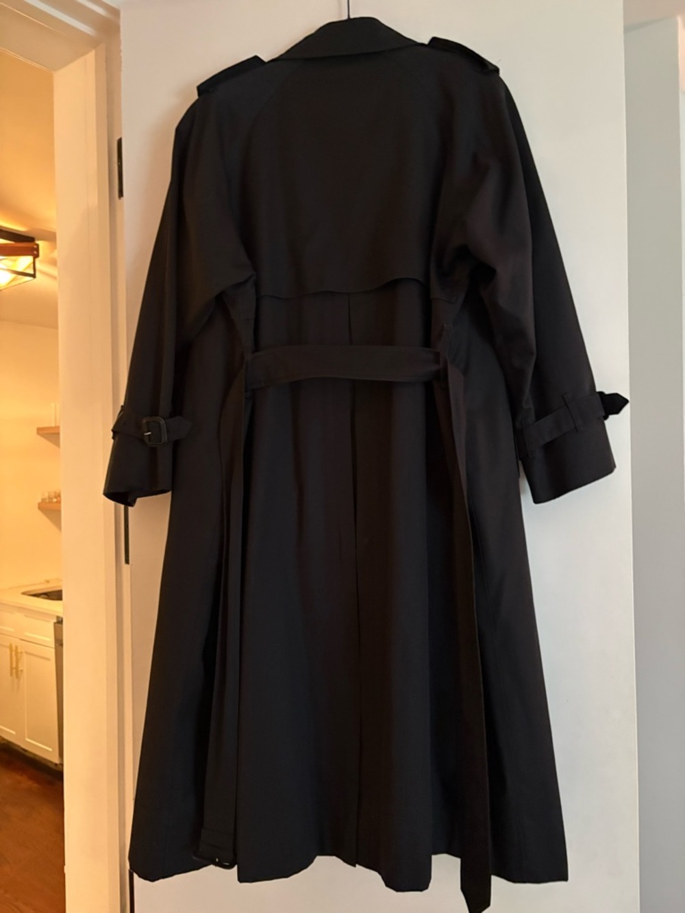 Burberry Black Trench Coat - Picture 4 of 5